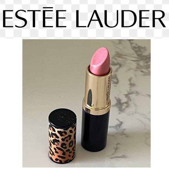 221 Pink Parfait NEW ESTEE LAUDER Pure Color High-Lustre Lipstick Leopard case - Picture 1 of 7